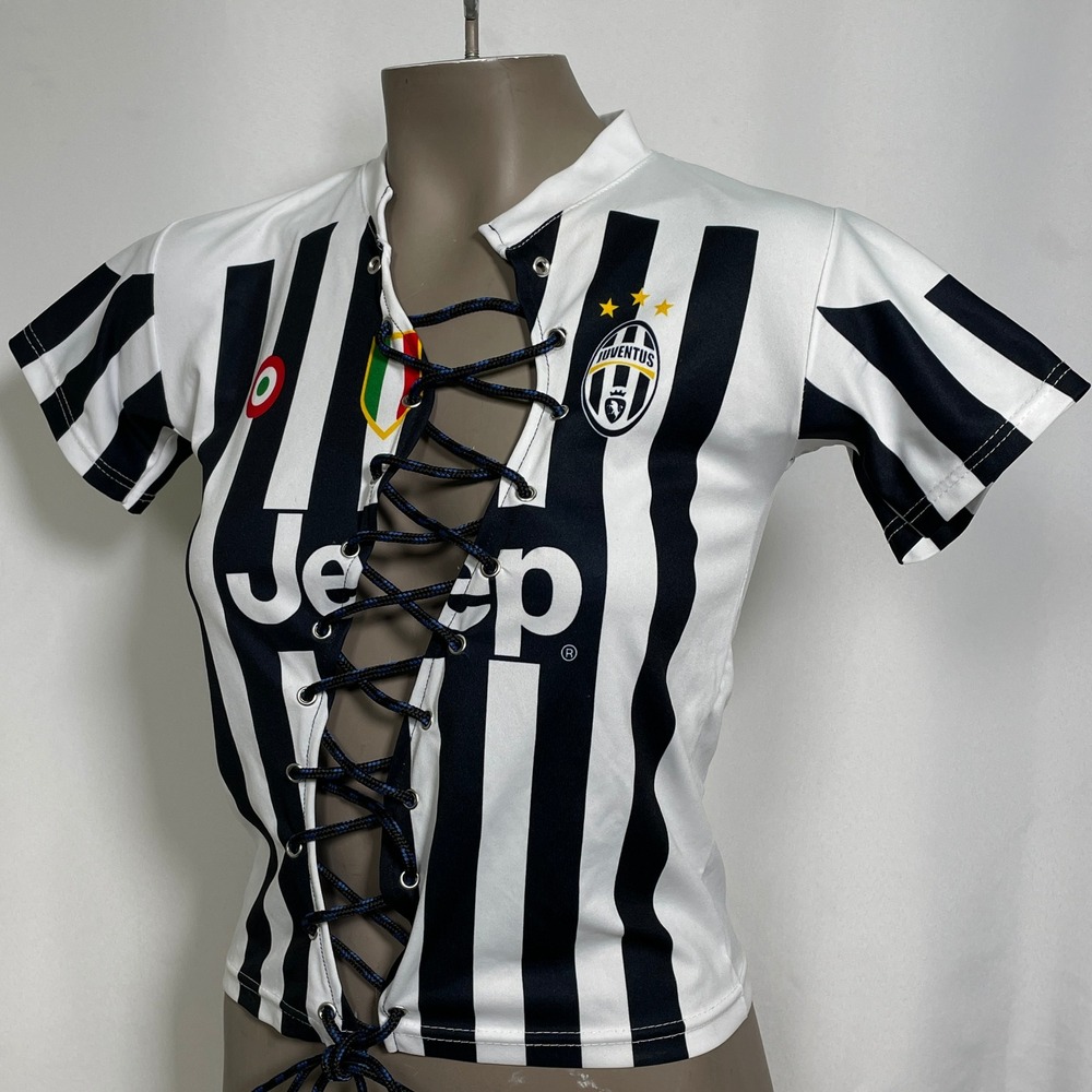 Paul Pogba #10 Juventus FC Cossa New York Lace Up Soccer Jersey Women's Sz 6 - Picture 7 of 16